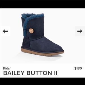 KIDS UGG BAILEY BUTTON SZ 3